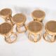 Suite de 6 tabourets vintage