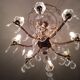 Lustre en bronze et cristal 8 branches
