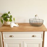 White and wood buffet