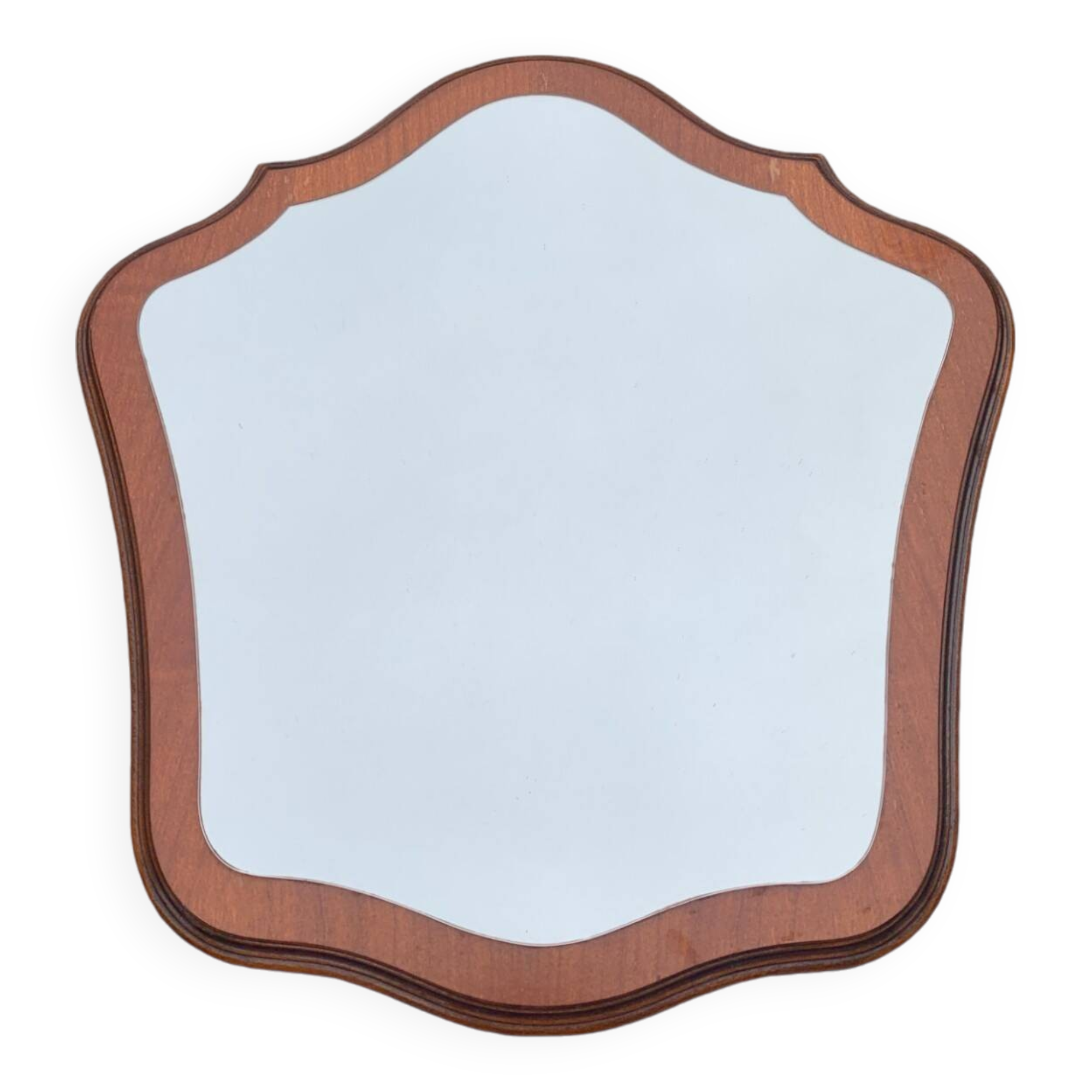 Beautiful wooden mirror with original shape
