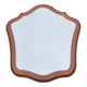 Beautiful wooden mirror with original shape