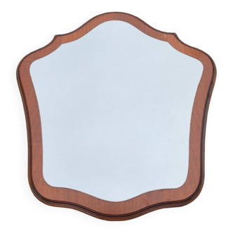Beautiful wooden mirror with original shape