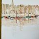 Tableau aquarelle honfleur bretagne