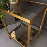Smoked glass side table