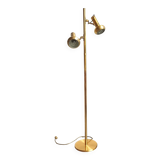 Floor lamp golden brass spots 70s