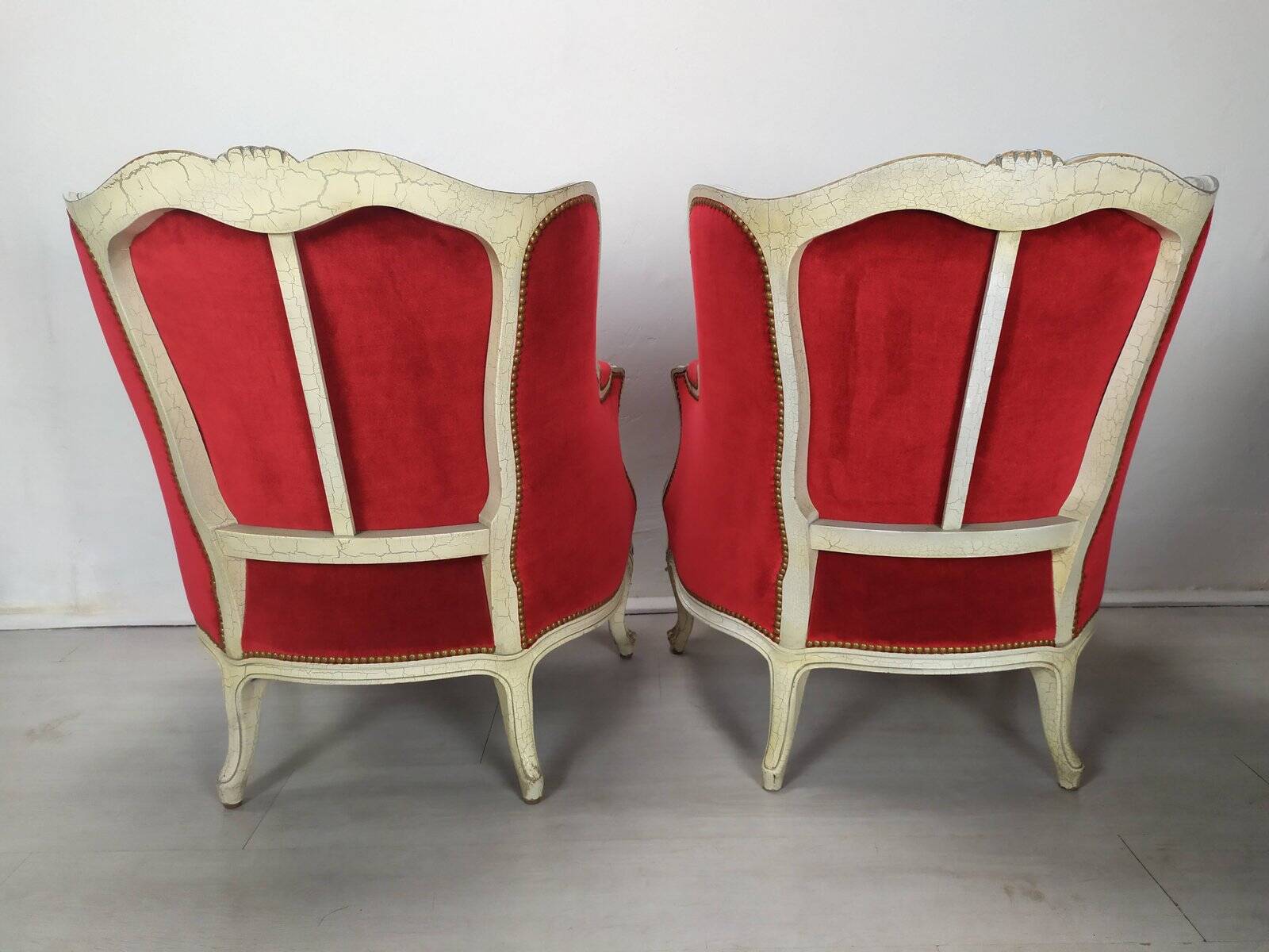 4 Louis XV Bergère armchairs