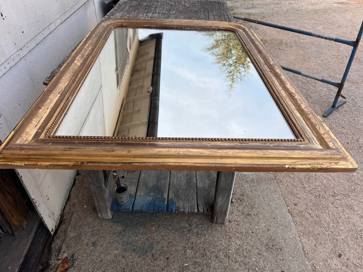 Miroir doré Louis Philippe