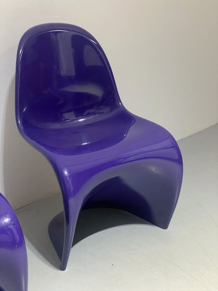 Vintage chair in purple by Verner Panton for Bayer, 1960s