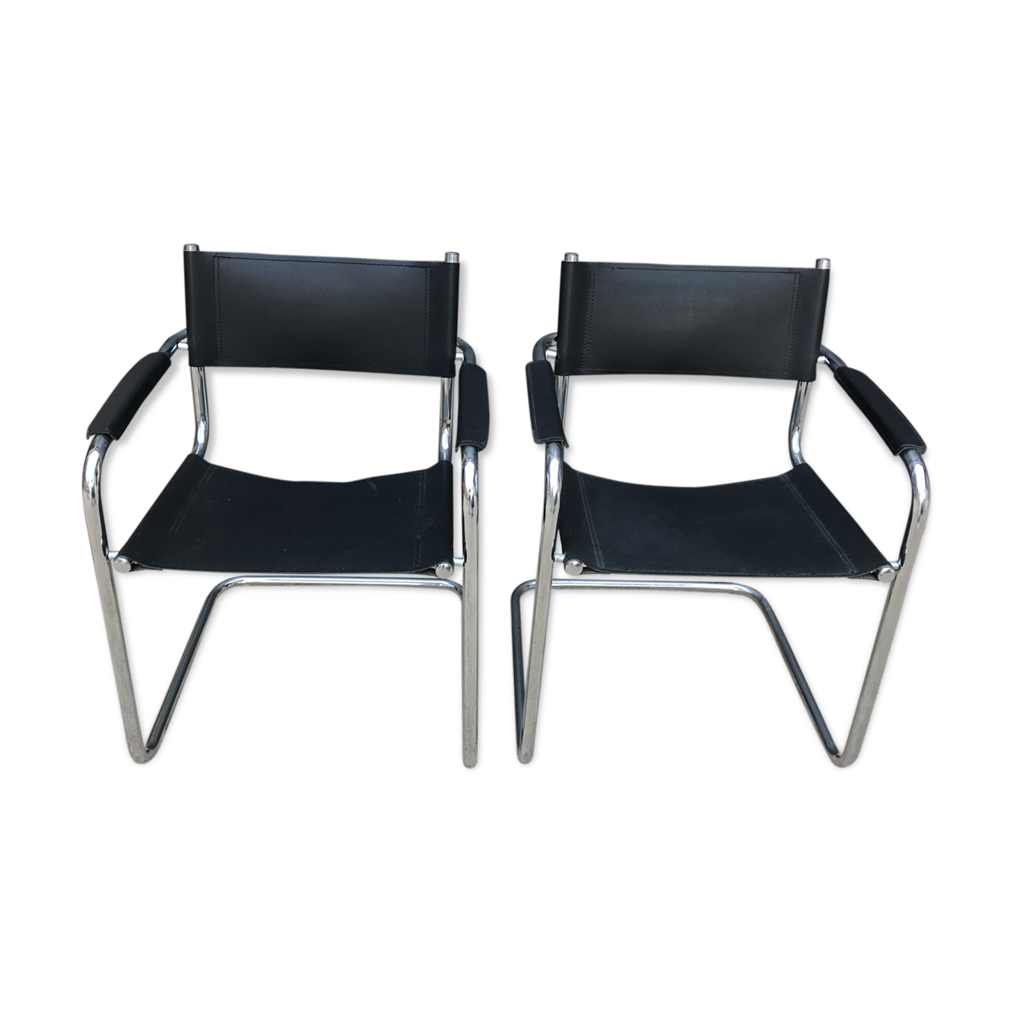 Pair of leather chairs