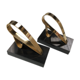 Bookends 60's Gold Starry