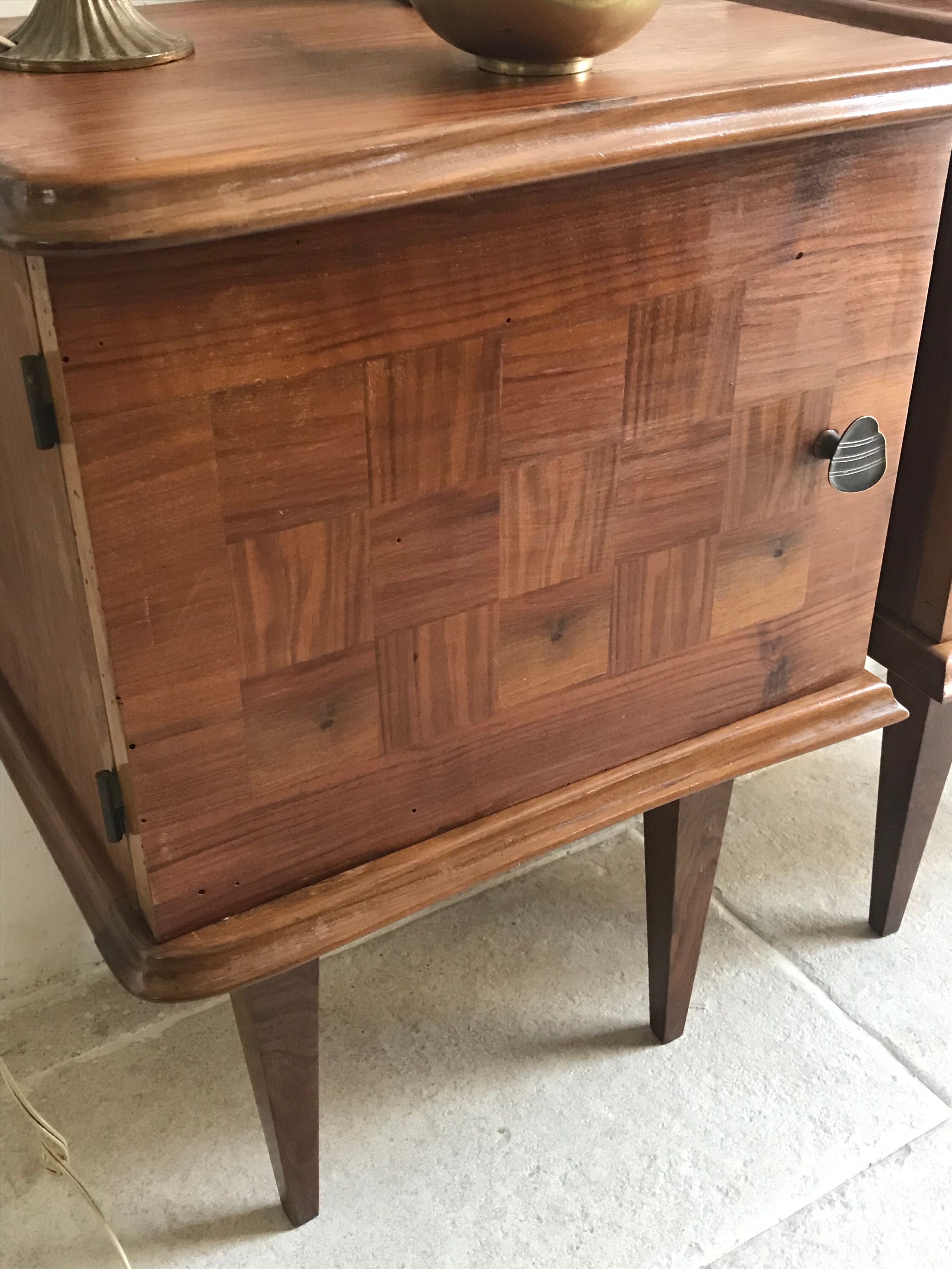 Pair of vintage bedsides