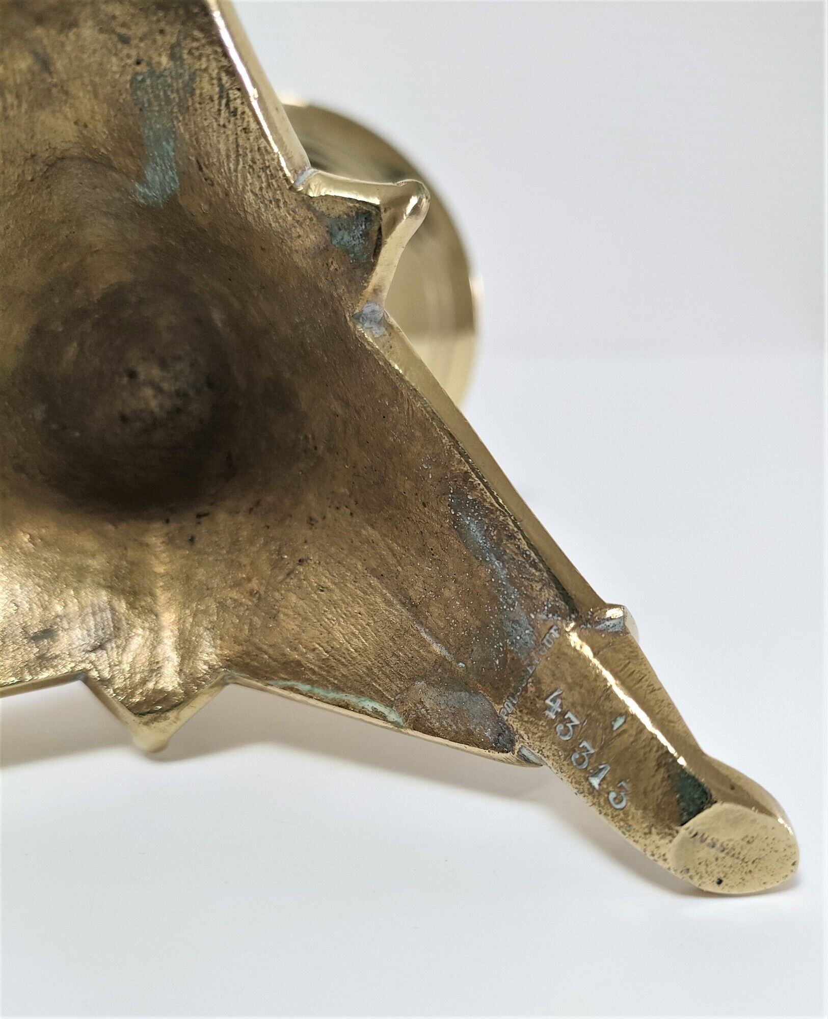 Pair of tripod lamps gilded bronze fondeur Poussielgue-Rusand