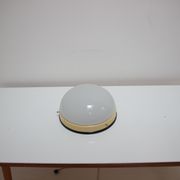 Midcentury Glass Ceiling Lamp, Flush Mount or Wall Lamp, 1960s