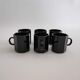 6 tasses à café espresso noires Octime Arcoroc