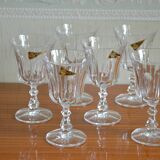 Set of 6 RCR Royal Cristal Rock glasses, Victoria model
