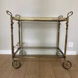 Brass serving trolley