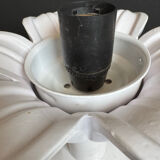 Opaline palm tree ceiling light from the 1980s.