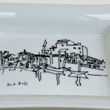 Limoges porcelain catchall - Raoul Dufy design - 1968 edition