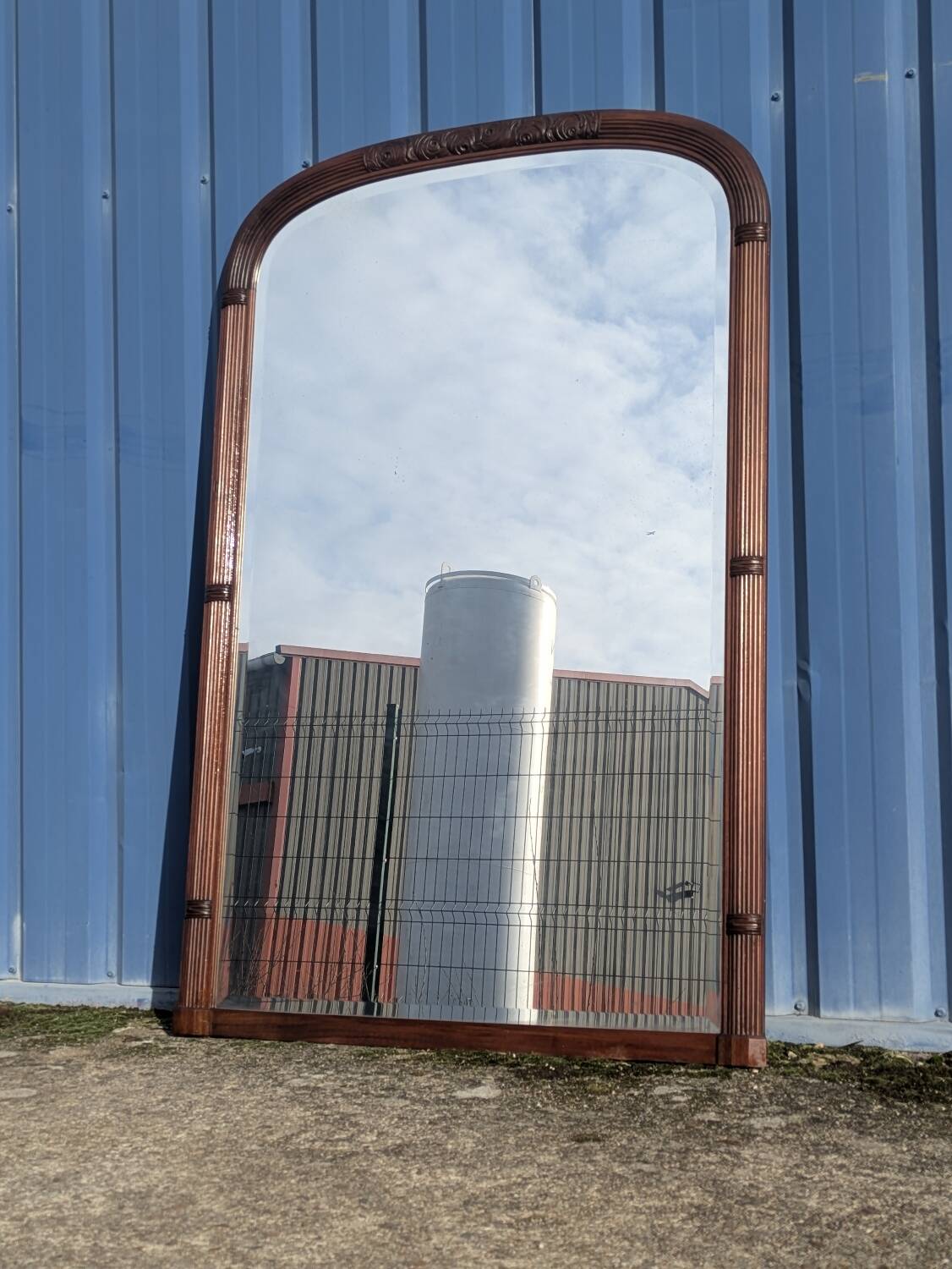 Large Art Deco mirror 162cm, vintage 1950s