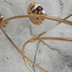 Maison Arlus 3 lights brass vintage 50s chandelier