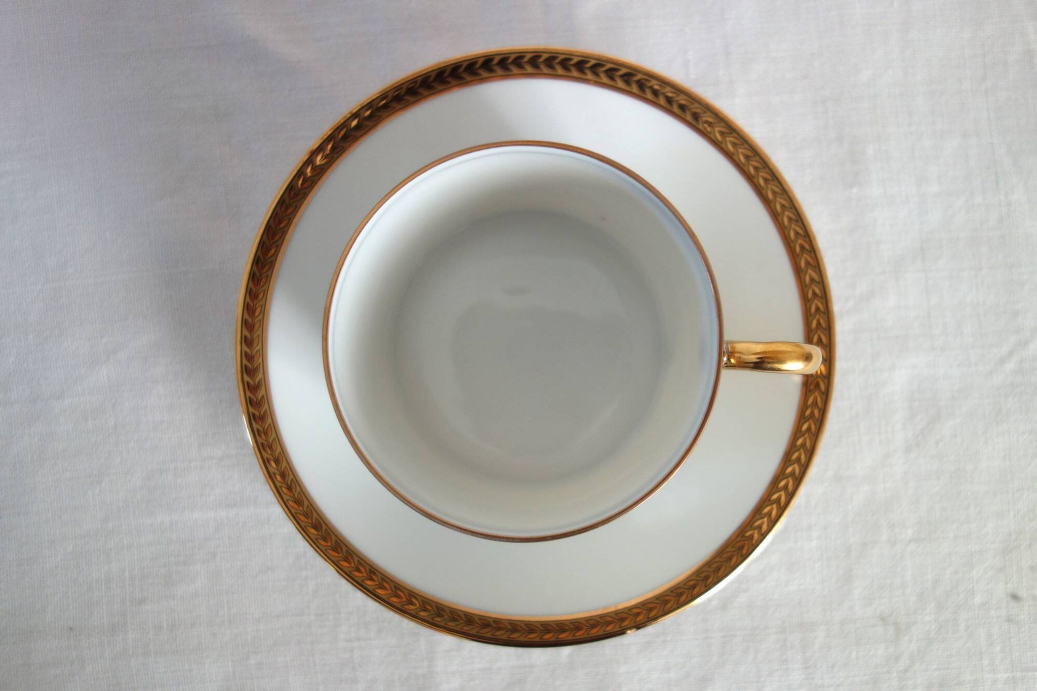 6 cups and saucers Limoges Robert Haviland, mid-20th century