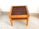 Petite table de salon, table basse bois bambou et verre, table indonésienne