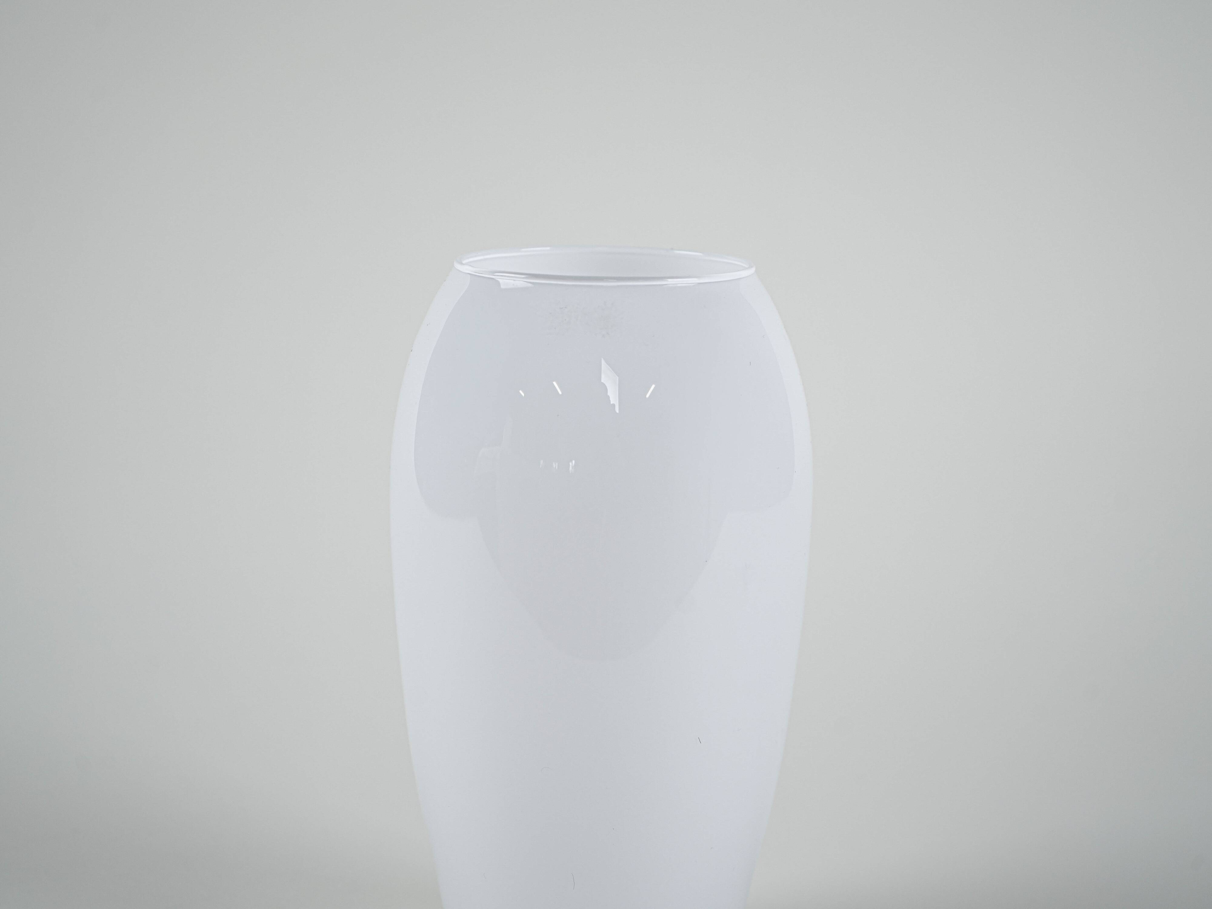 White vase, Danish design, 1970s, made in Denmark