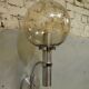 chrome & smoked glass wall light, 1970