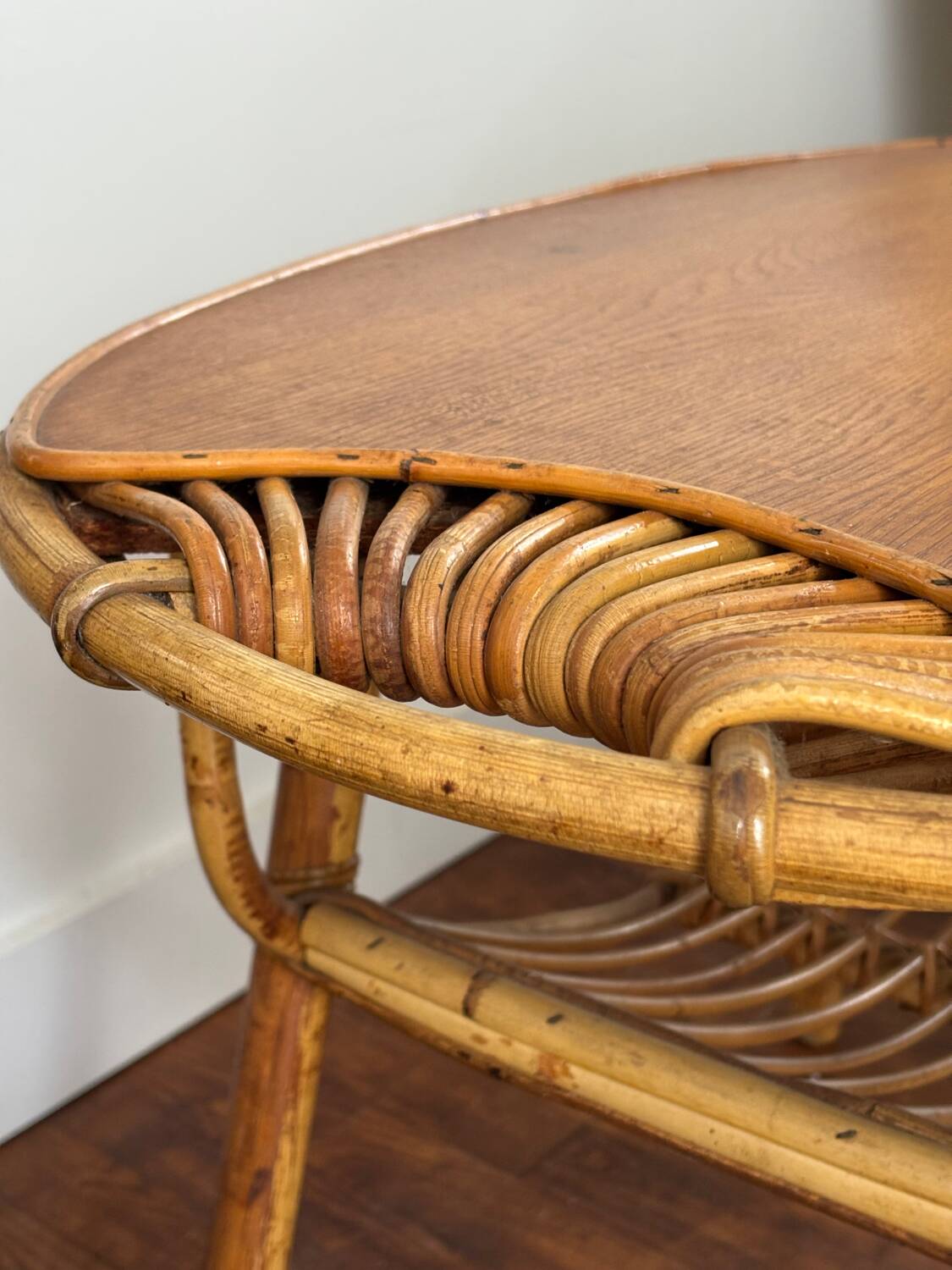 Rattan coffee table