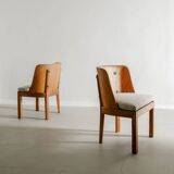 Vintage Swedish Modern Wooden "Lovö" Armchairs by Axel Einar Hjorth, 1930s