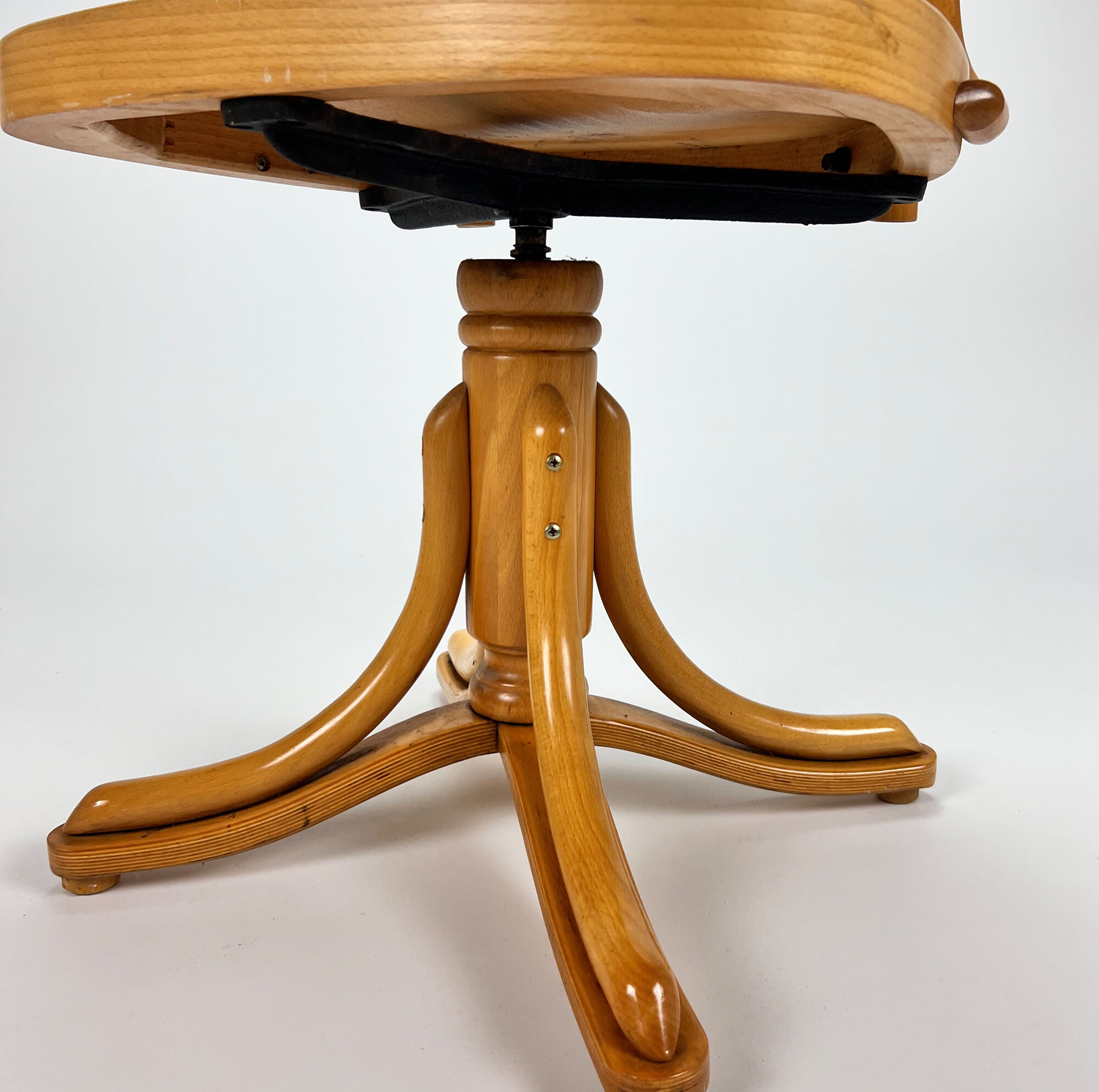 Bentwood desk chair By Zpm radomsko, 1950s