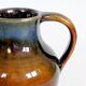 Vase amphore vintage en céramique, glaçure Fat Lava, déco classique