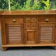 Scandinavian solid wood sideboard with 3 doors and 6 drawers, 160 cm