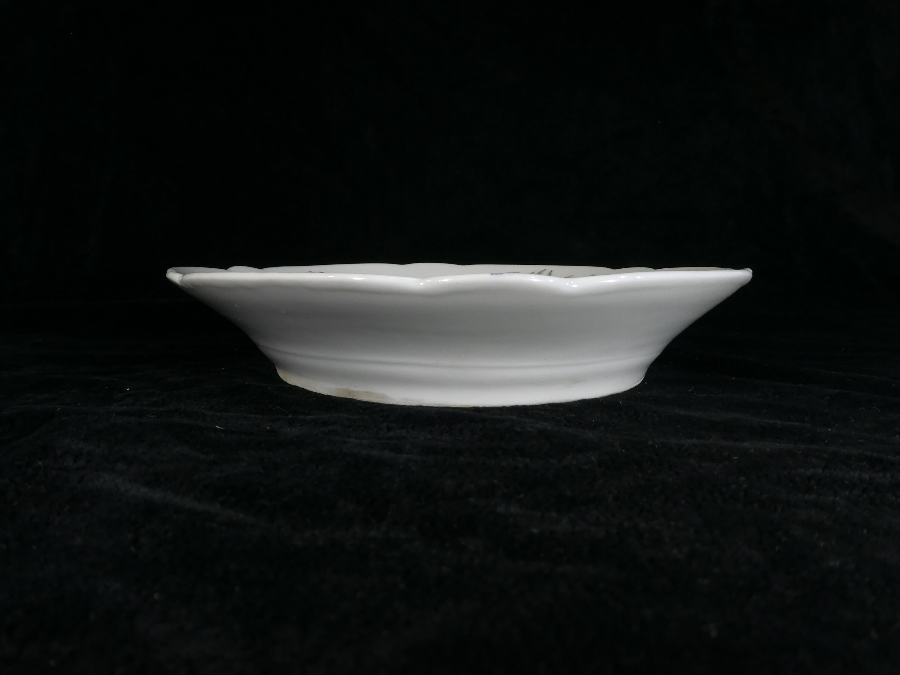 Oval dish in Limoges porcelain for E.Bourgeois paris