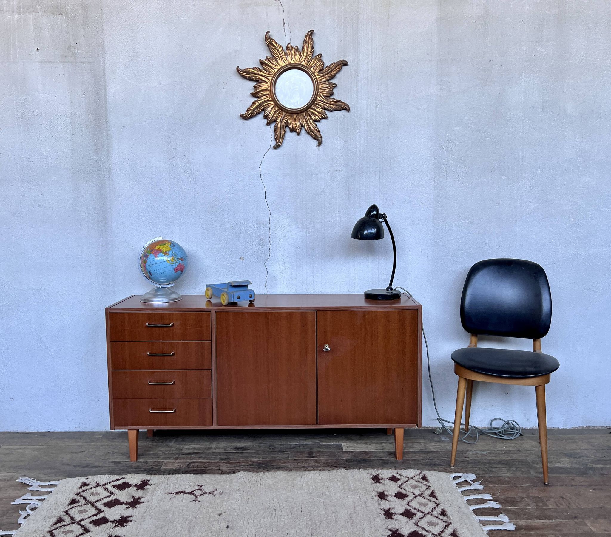 Vintage teak row from the 1960s
