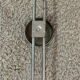 Wall coat rack with 3 hooks in chrome metal from the 80s