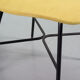 Élégante chaise d'appoint jaune italienne du milieu du siècle