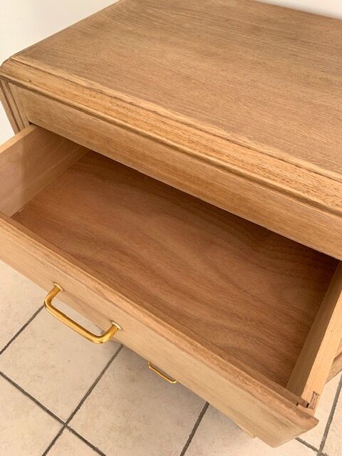 Vintage rag picker in raw wood