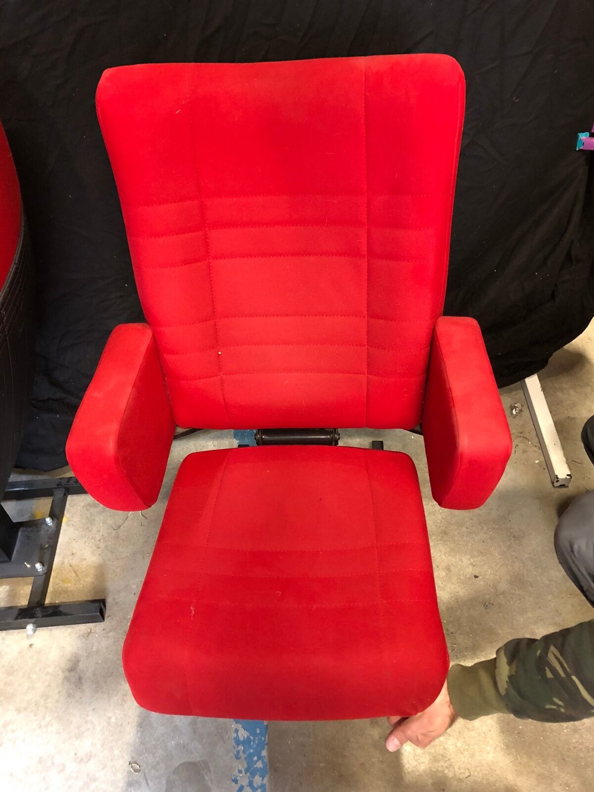 Red cinema armchairs