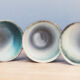 Set of 6 mazagrans in glazed terracotta