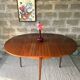 Scandinavian teak table with extensions, 4/6 people.