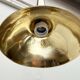 Danish mid-century brass cone pendant lamps, 1950s, set of 2.