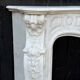 Louis XV style Carrara marble fireplace circa 1880