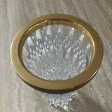 Vintage vase in chiseled Bohemian crystal from the 70s