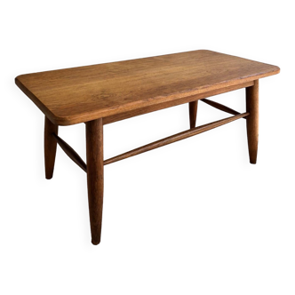 Solid oak coffee table circa 1950