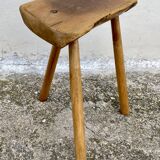 Brutalist Rustic Mountain Style Tripod Stool