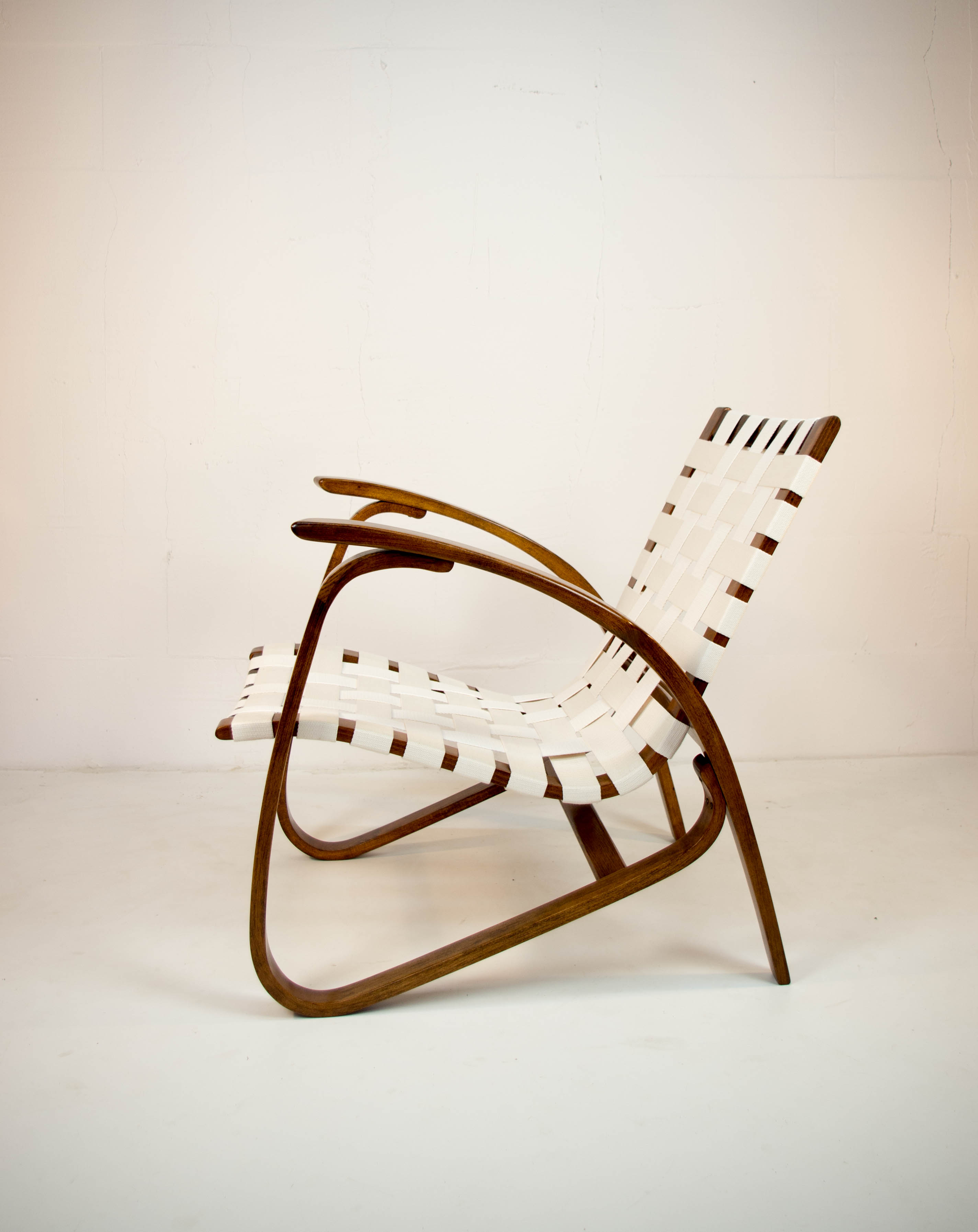 Art deco armchair by Jan Vanek, 1930s, restored