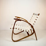 Art deco armchair by Jan Vanek, 1930s, restored