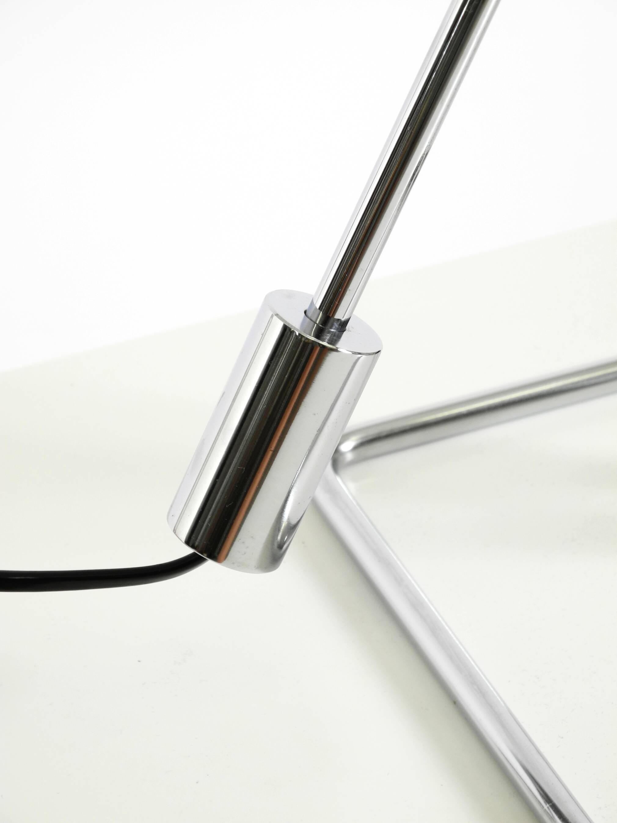 1980s chrome-plated metal table lamp by Abo Randers for IKEA