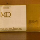 Modular furniture set by Pierre Cruege for Martin Dupuis in light oak, 1960